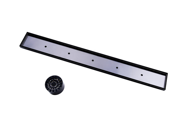 TIFD-B BLACK LINEAR TILE INSERT SHOWER GRATE  600/800/900/1000/1200MM