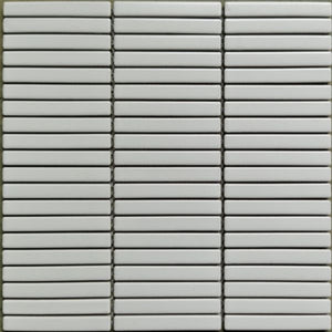 DSS0210 JAPANESE TRACES PLAIN WHITE MATT MOSAIC 12.8X95 ON 292.5X296
