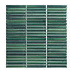 DSS0215 JAPANESE TRACES JADE MIX MOSAIC 12X92X8MM ON 284X298MM