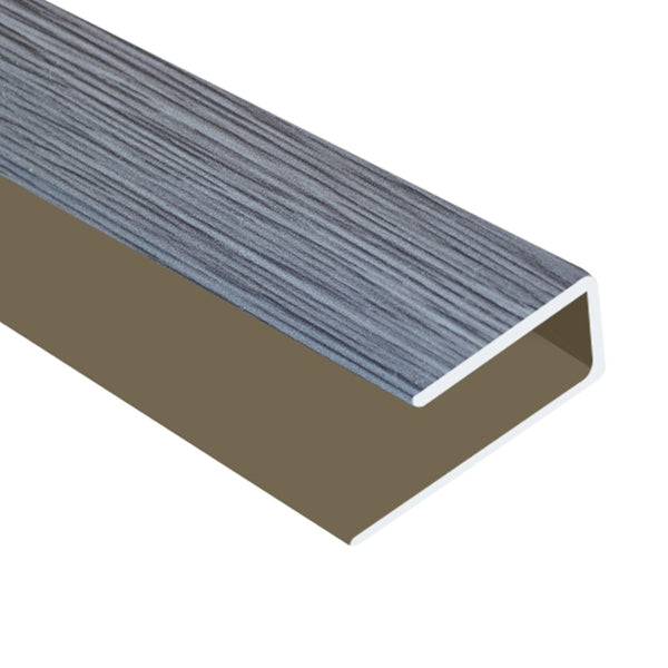 Timber Flooring Metal Junior End Trim - DARK GREY