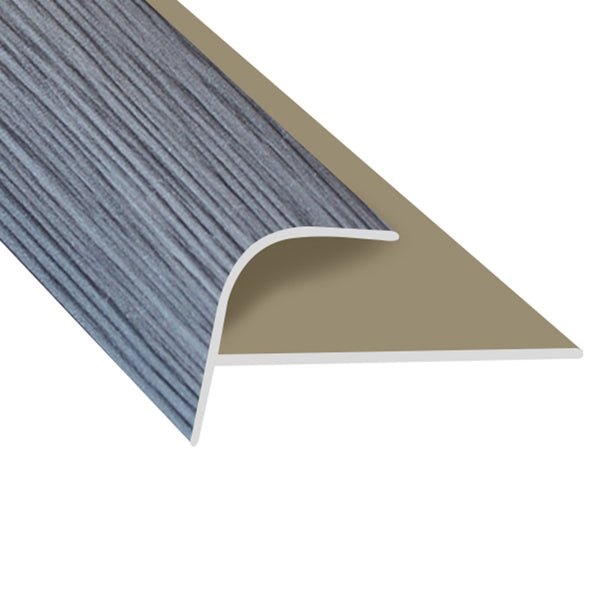 Timber Flooring Metal Senior Stair Trim - DARK GREY