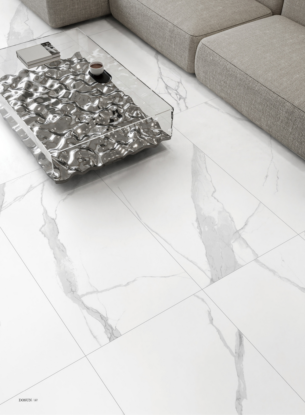 VICTILES Carrara Marble 600X600mm Matt Porcelian Tile