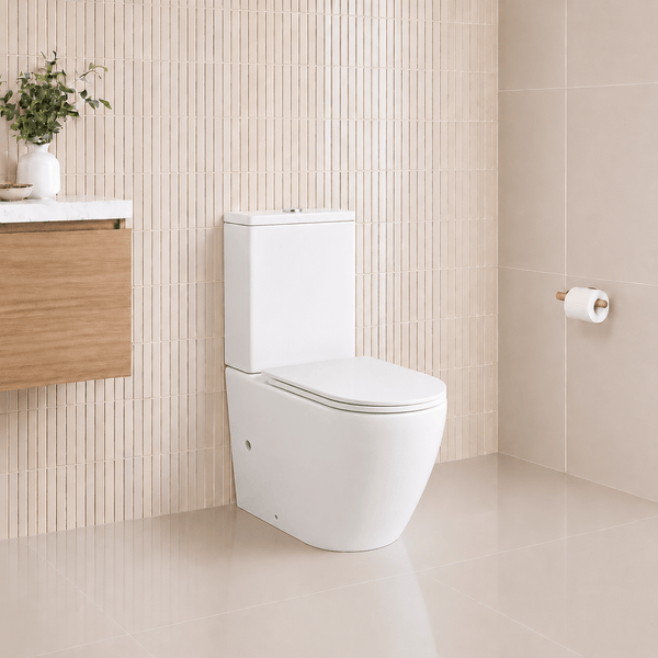 Noveen Toilets NT-1014GB — DUBLIN Rimless Toilet Suite with GEBERIT Fittings