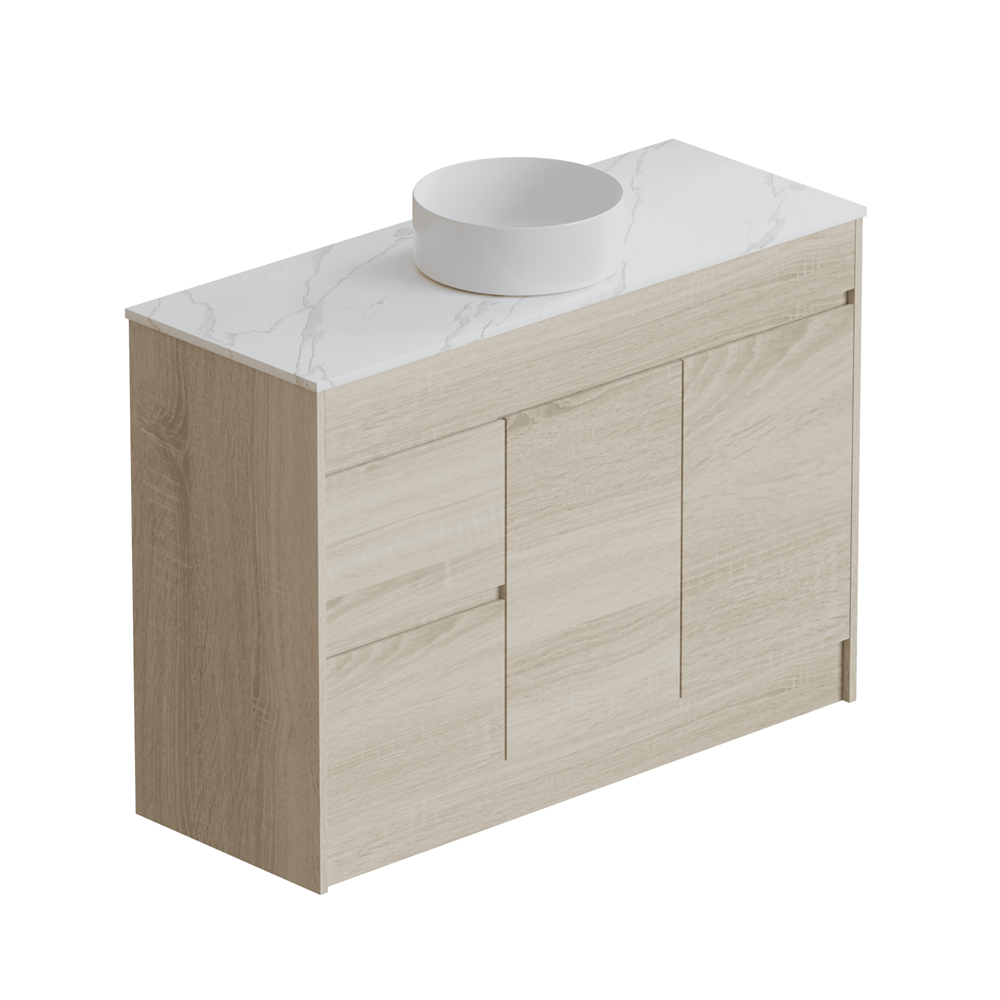 ERICA 1200mm Natural Oak Floor Standing Vanity E-FS1200