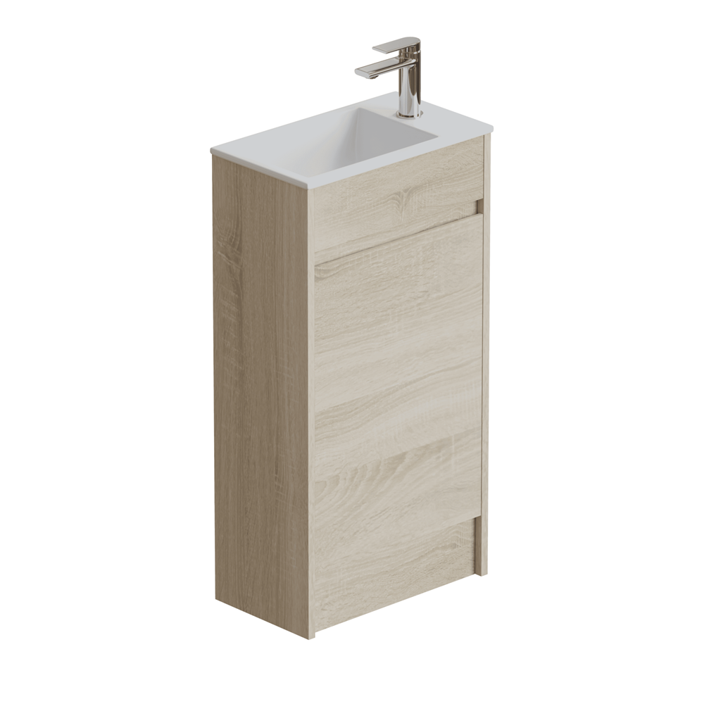 ERICA 460mm Natural Oak Floor Standing Vanity E-FS460