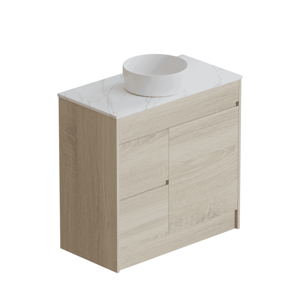 ERICA 900mm Natural Oak Wall Hung Vanity E-WH900