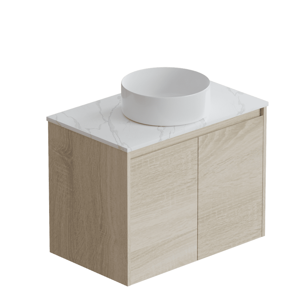 ERICA 600mm Natural Oak Wall Hung Vanity E-WH600
