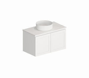 ELWOOD 750mm Matte White Wall Hung Vanity EL-WH750-MW