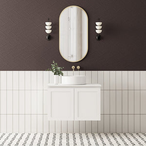 ELWOOD 750mm Matte White Wall Hung Vanity EL-WH750-MW