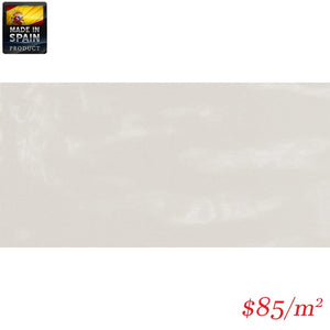 EQU0001 COTTAGE SUBWAY WHITE GLOSS 75X150MM Made in Spain