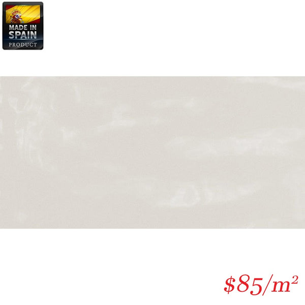 EQU0001 COTTAGE SUBWAY WHITE GLOSS 75X150MM Made in Spain