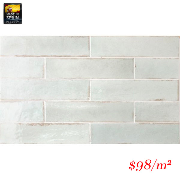 EQU0039 TRIBECA SEAGLASS MINT GLOSS SUBWAY 60X246MM