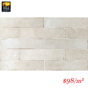 EQU0040 TRIBECA OATMEAL GLOSS SUBWAY 60X246MM