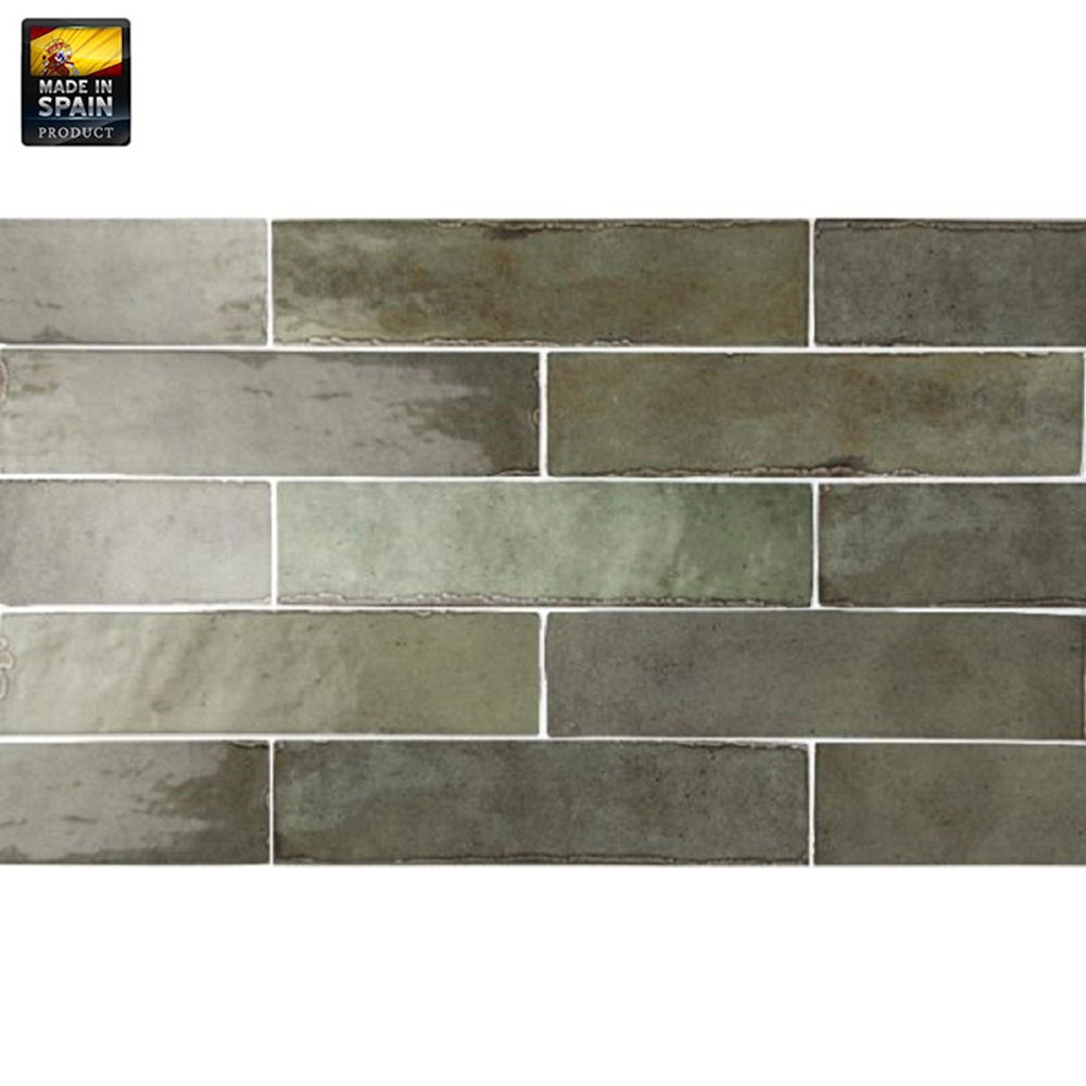 EQU0044 TRIBECA SAGE GREEN GLOSS SUBWAY 60X246MM