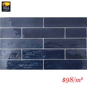 EQU0045 TRIBECA BLUE NOTE GLOSS SUBWAY 60X246MM