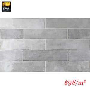 EQU0046 TRIBECA GREY WHISPER GLOSS SUBWAY 60X246MM