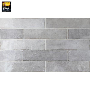 Victiles Tile EQU0046 TRIBECA GREY WHISPER GLOSS SUBWAY 60X246MM