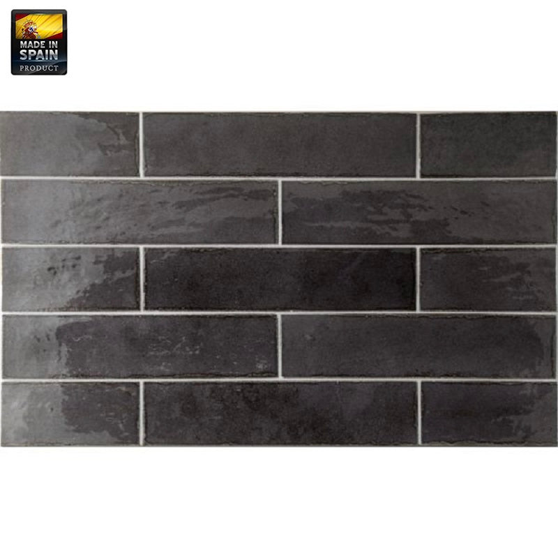 EQU0047 TRIBECA BASALT GLOSS SUBWAY 60X246MM