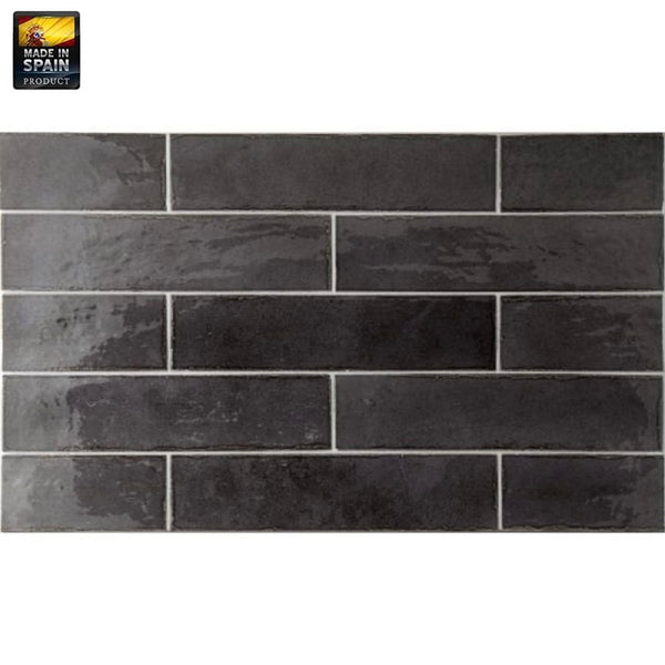 Victiles Tile EQU0047 TRIBECA BASALT GLOSS SUBWAY 60X246MM