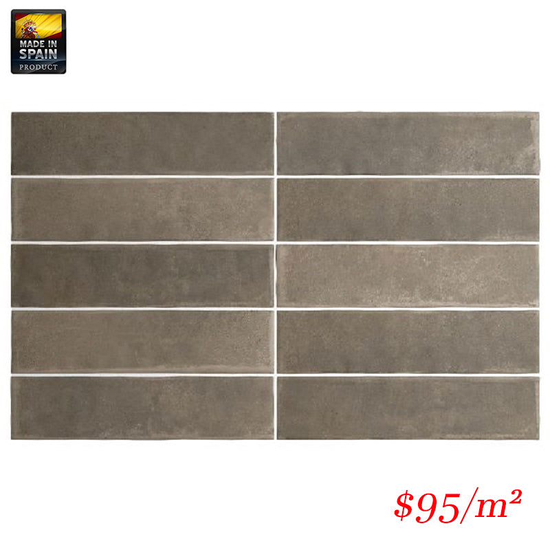 EQU0057 ARGILE CACAO MATT SUBWAY 60X246MM Made In Spain