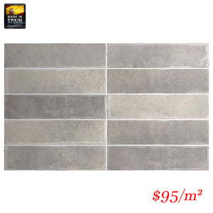 EQU0062 ARGILE CONCRETE MATT SUBWAY 60X246MM Made In Spain