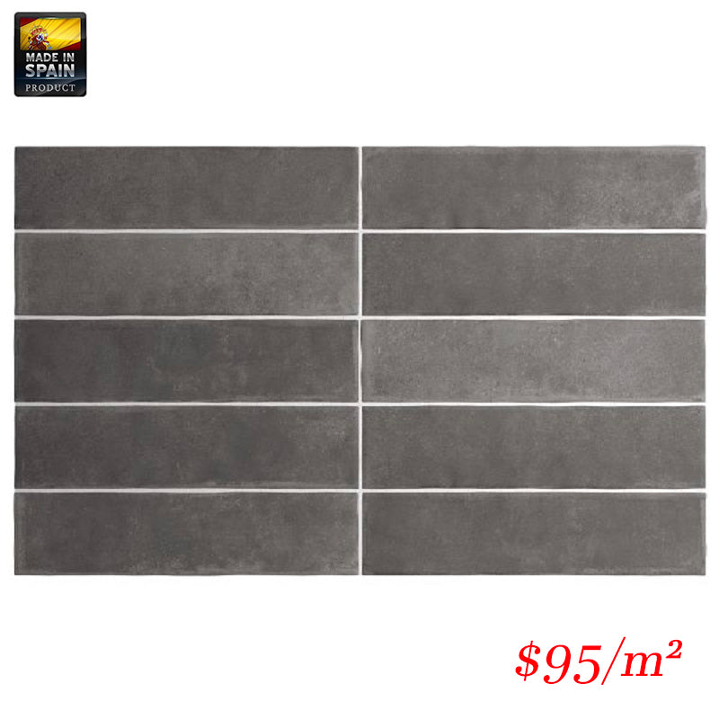 EQU0063 ARGILE DARK MATT SUBWAY 60X246MM Made In Spain