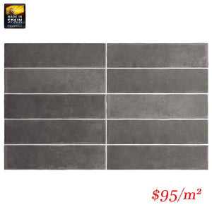 EQU0063 ARGILE DARK MATT SUBWAY 60X246MM Made In Spain
