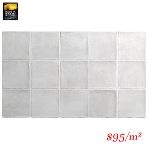 EQU0064 ARGILE ICE MATT SUBWAY 100X100MM Made In Spain