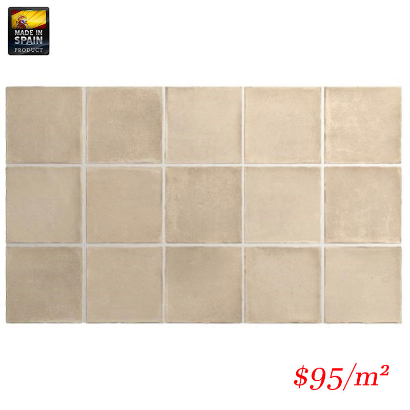 EQU0065 ARGILE SIENA MATT SUBWAY 100X100MM Made In Spain
