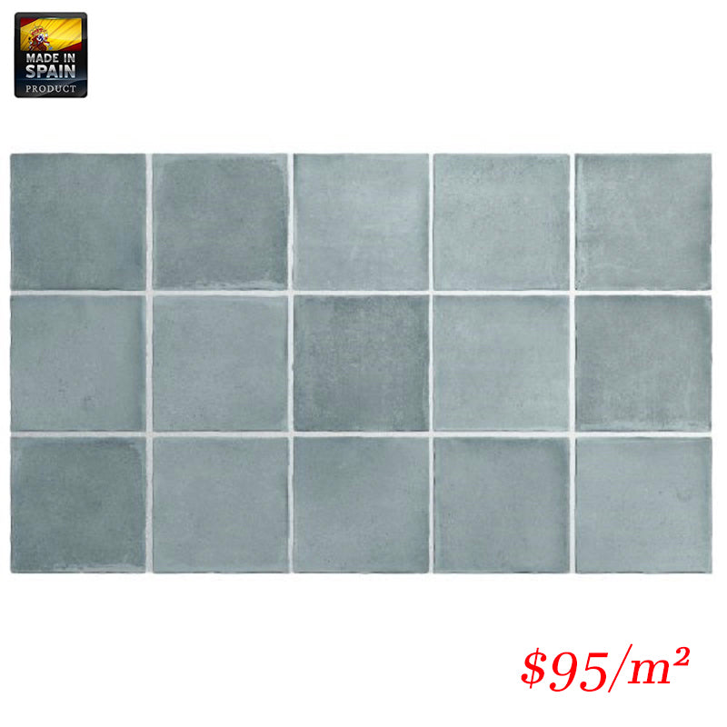 EQU0069 ARGILE SKY MATT SUBWAY 100X100MM Made In Spain