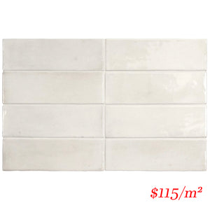 EQU0073 COCO WHITE GLOSS 50X150MM Made in Spain
