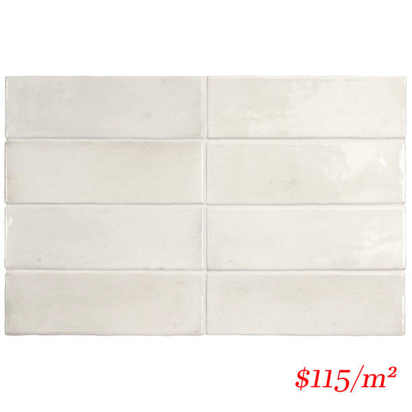 EQU0073 COCO WHITE GLOSS 50X150MM Made in Spain