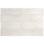 Coco White Gloss Subway Tile 50X150mm Made in Spain
