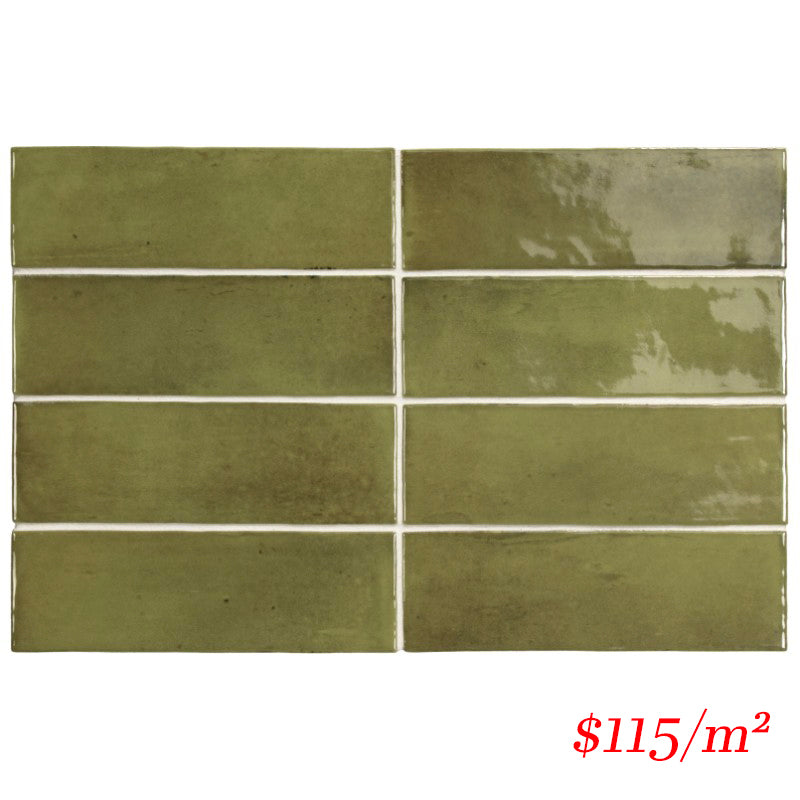 EQU0085 COCO VERDE GLOSS 50X150MM Made in Spain