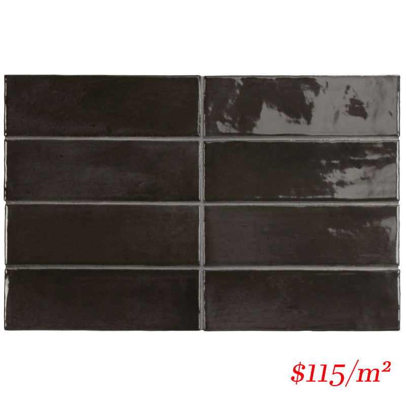 EQU0087 COCO BLACK HAT GLOSS 50X150MM Made in Spain