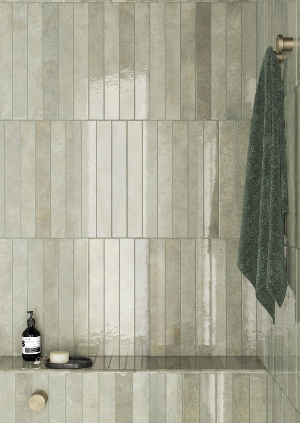 EQU0123 VERTICALE OAKMOSS GLOSS 50X400MM 31928