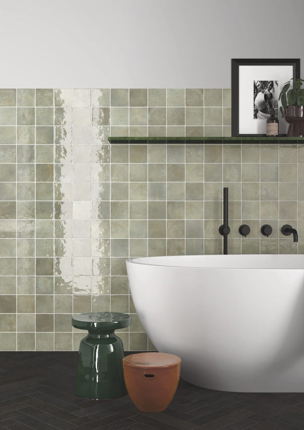 DSS Tile EQU0124 VERTICALE OAKMOSS GLOSS 100X100MM 31869