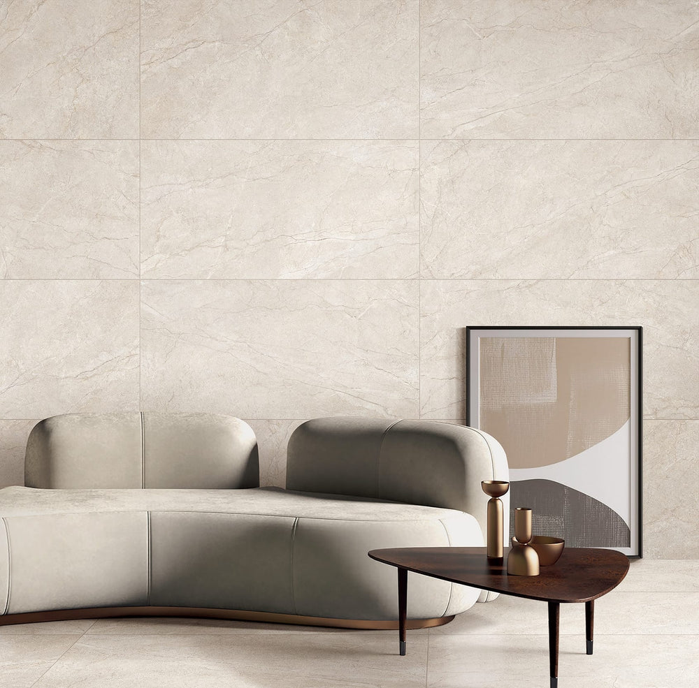 Entiva Meta Stone Sand Matt P4 Tile 600x1200mm Rectified