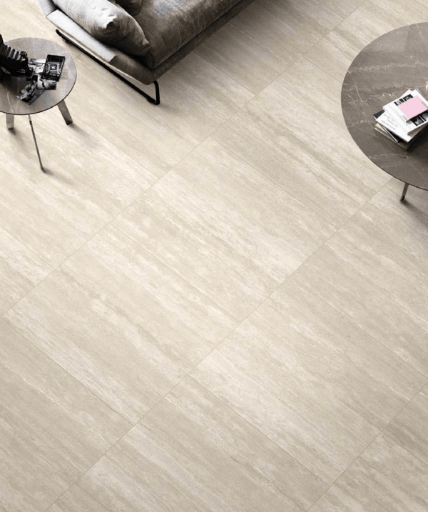 VL Tile Entiva Travertine Vein Cut Sand Matt P4 Tile 600x600mm