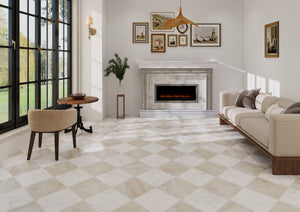 EV Tile Euromarmo Carrara Venatino Honed Glazed Stone Look Tile 300x300mm