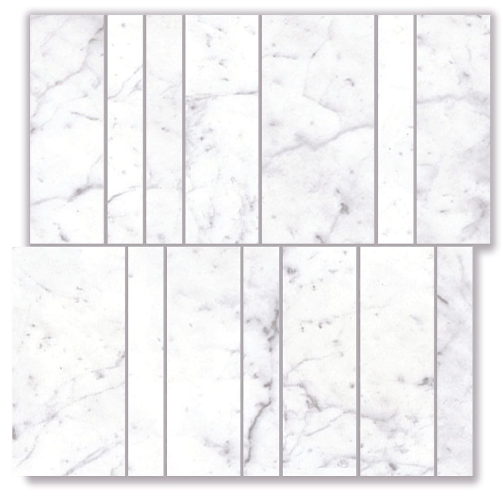 EV Tile Euromarmo Carrara Venatino Nova Brick Honed Mosaic Tile 300x300mm