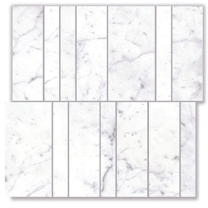EV Tile Euromarmo Carrara Venatino Nova Brick Honed Mosaic Tile 300x300mm