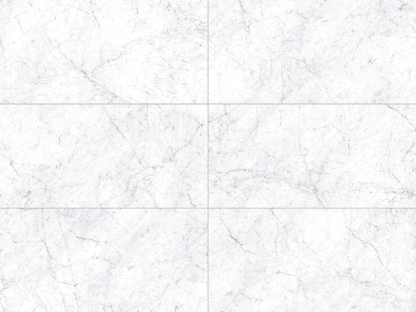 EV Tile Euromarmo Carrara Venatino Polished Glazed Stone Look Tile 600x1200mm