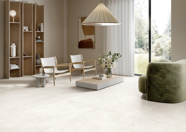 HF Tile Everest Ivory Matt SmoothGrip In&out Tile 600x1200mm