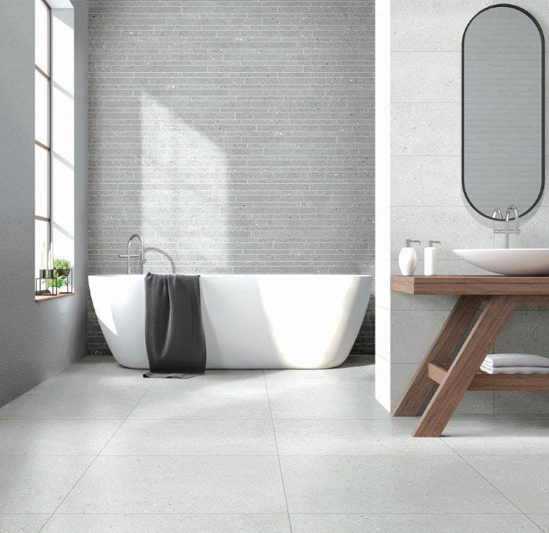 Everstone Frammenti Bianco Grip Finish 600x600mm