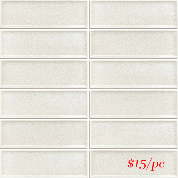FRA006 CFR-01 FRAMES IVORY GLOSS CRACKLE 47X147MM (300X300MM PER SHEET)