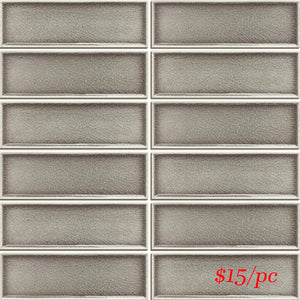 FRA063 CFR-03 FRAMES TAUPE GLOSS CRACKLE 47X147MM (300X300MM PER SHEET)