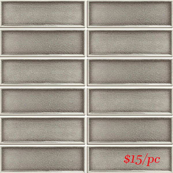 FRA063 CFR-03 FRAMES TAUPE GLOSS CRACKLE 47X147MM (300X300MM PER SHEET)
