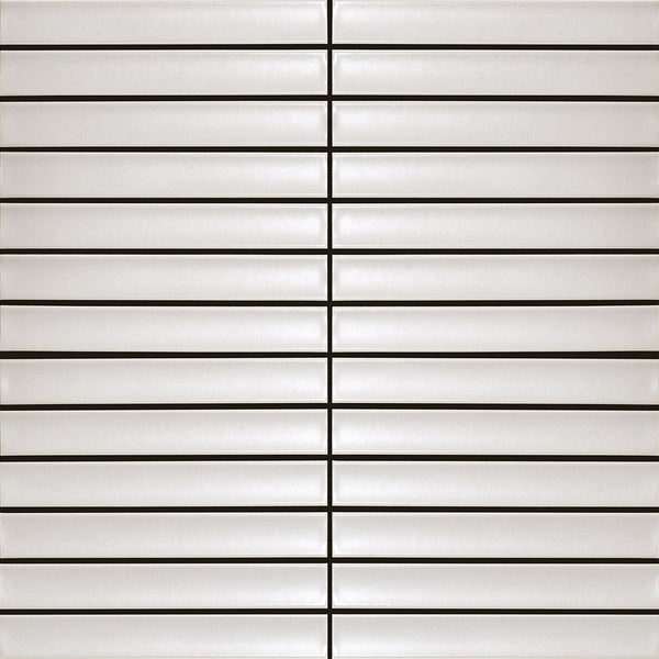 FINGER MOSAIC PLAIN LIGHT GREY CONCAVE 20X145 MATT