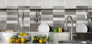 EV Tile Flash Smoke Gloss Subway Tile 250x60x9mm